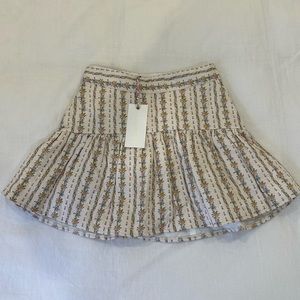 LoveShackFancy Quilted Mini Skirt